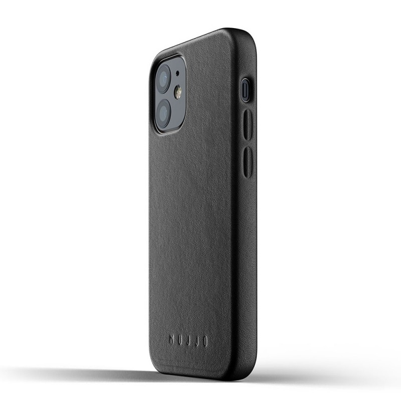 Mujjo Leather Case iPhone 12 Mini Zwart - 4