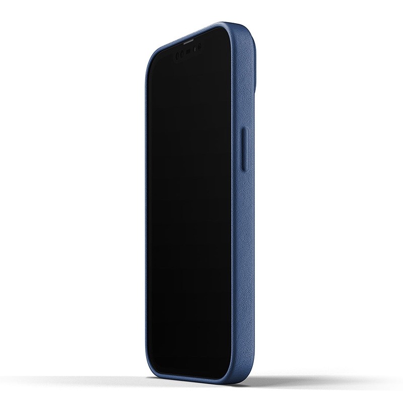 Mujjo Leather Case iPhone 13 Blauw - 4