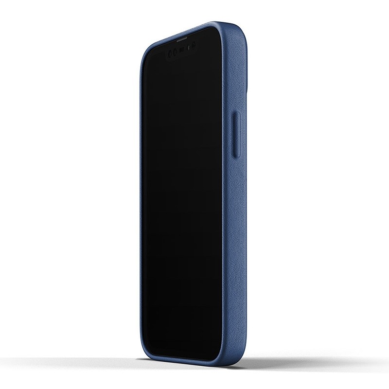 Mujjo Leather Case iPhone 13 Mini Blauw - 4