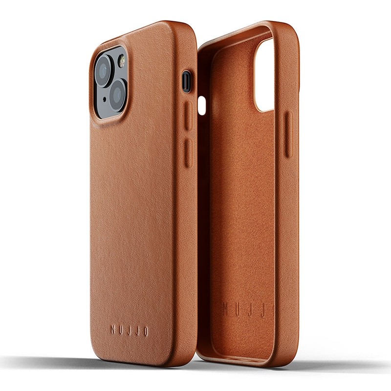 Mujjo Leather Case iPhone 13 Mini Bruin - 2