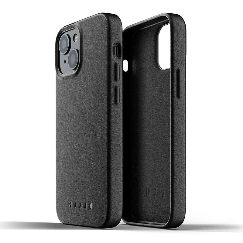 Mujjo Leather Case iPhone 13 Mini Zwart - 3