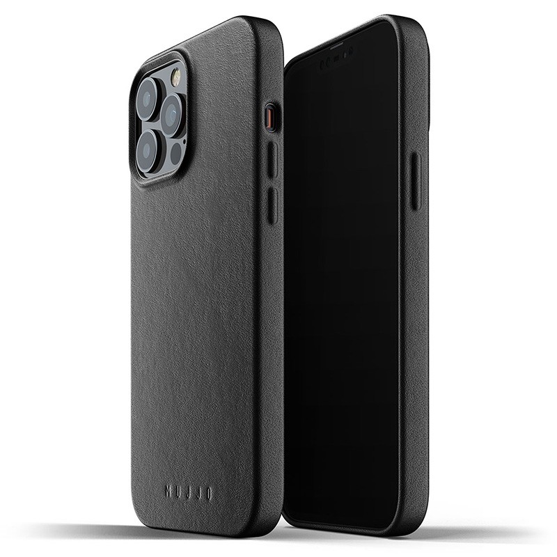 Mujjo Leather Case iPhone 13 Pro Max Zwart - 1