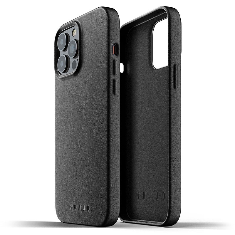 Mujjo Leather Case iPhone 13 Pro Max Zwart - 3