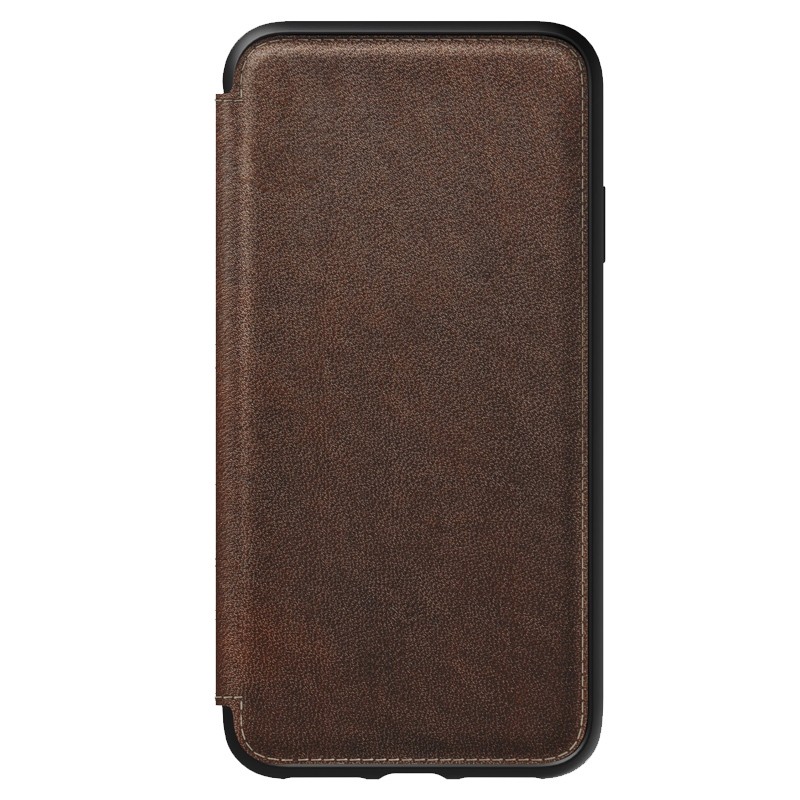 Nomad Rugged Tri-Folio Leather Case iPhone XS Max Bruin 08