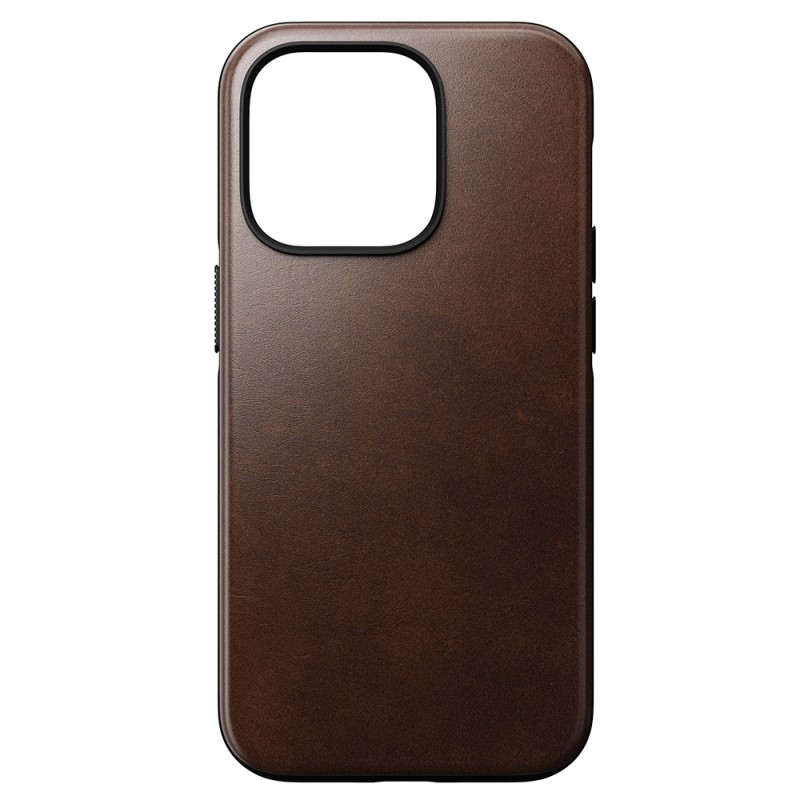 Nomad - Rugged Horween Leather iPhone 14 Magsafe hoesje Bruin 01