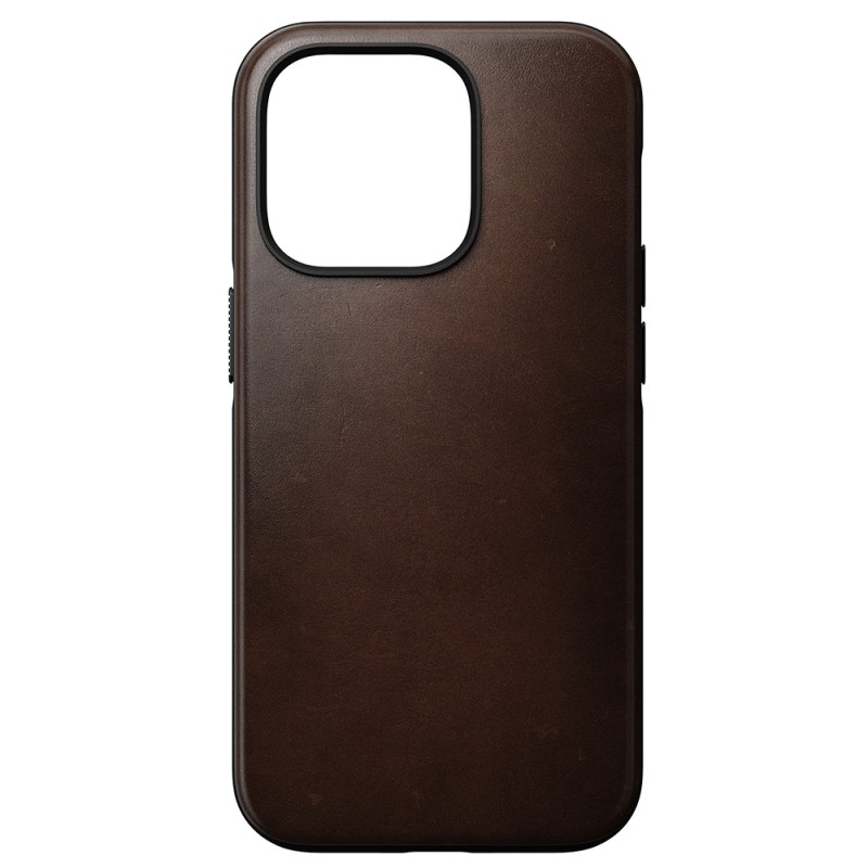Nomad - Rugged Horween Leather iPhone 14 Pro Max Magsafe hoesje Bruin 03