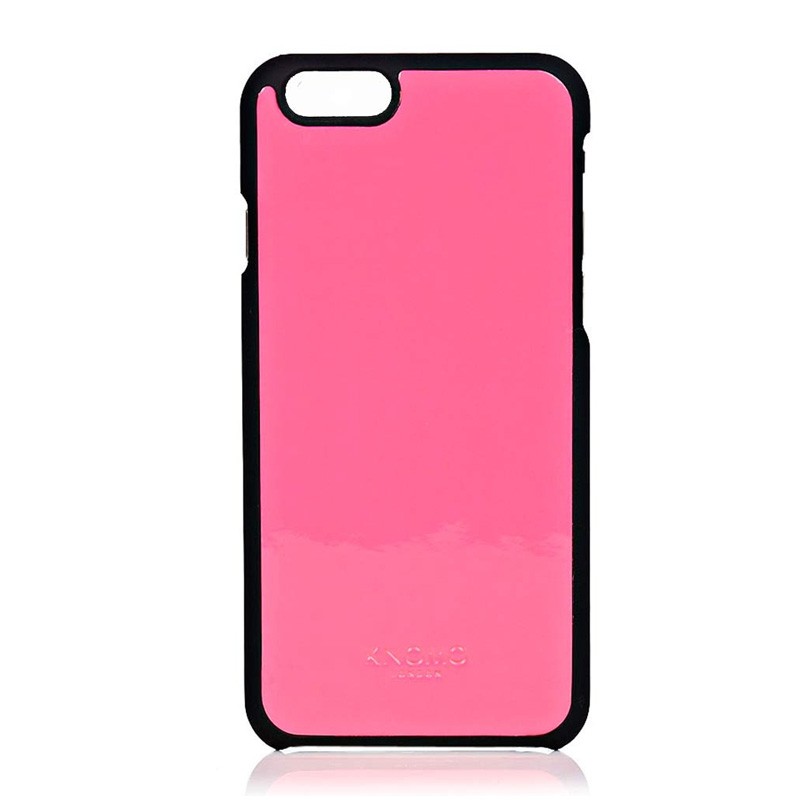 Knomo Leather Snap On iPhone 6 Pink - 2