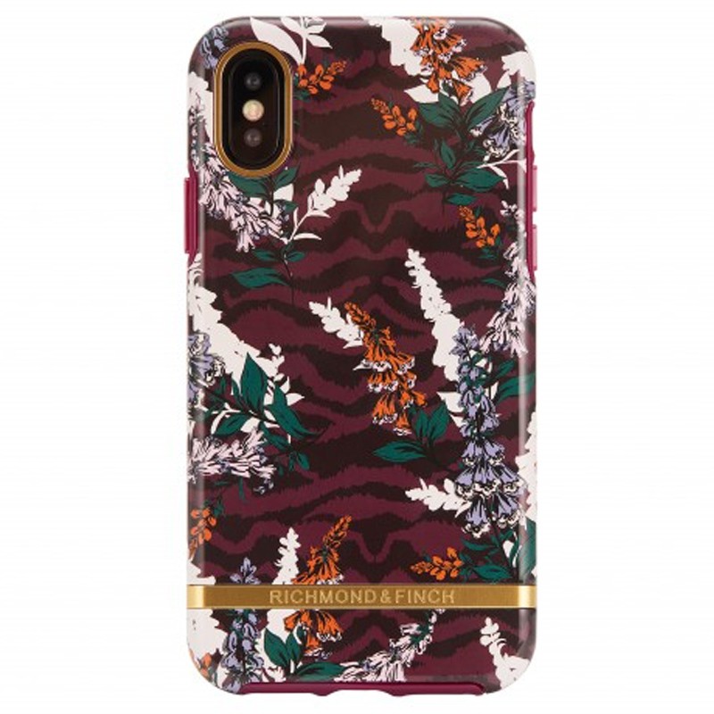 Richmond and Finch Trendy iPhone XS Max Hoesje Floral Zebra 01