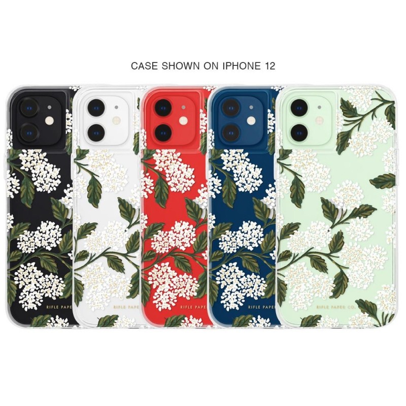 Case-Mate - Rifle Paper Flower Case iPhone 12 / iPhone 12 Pro 6.1 inch hydrangea white 04