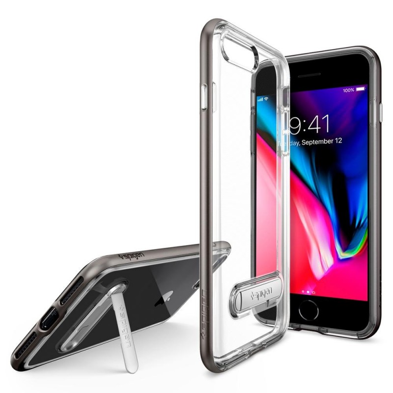 Spigen Crystal Hybrid iPhone 8 Plus/7 Plus Gunmetal - 3