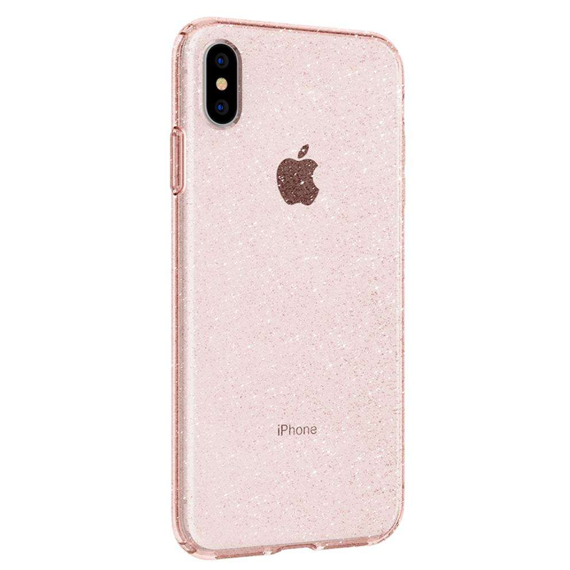 Spigen - Liquid Crystal Glitter Case iPhone XS Max Rose Transparant 04