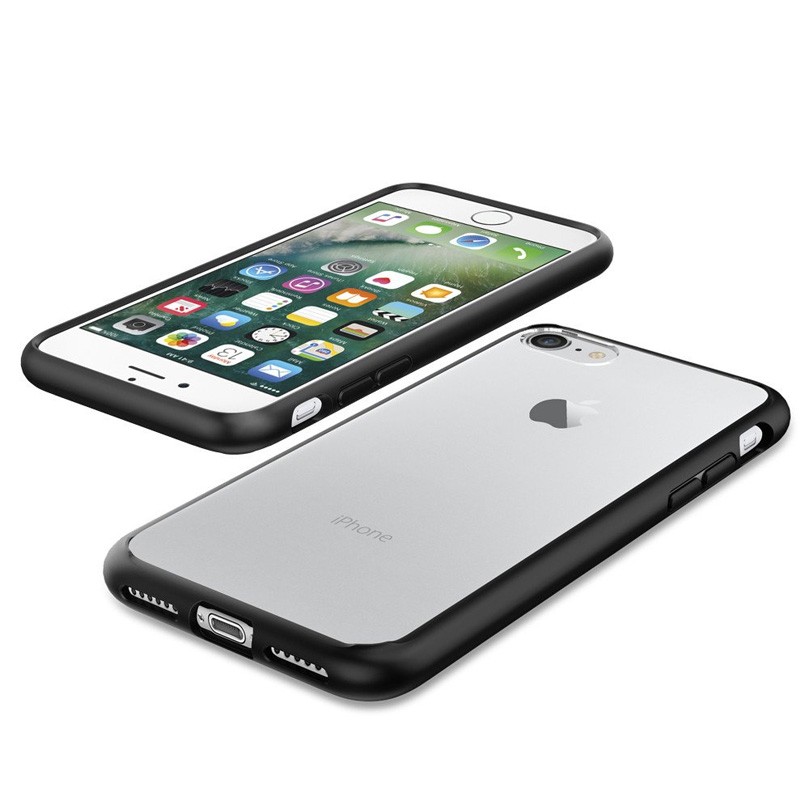 Spigen Ultra Hybrid iPhone 7 Black/Clear - 3