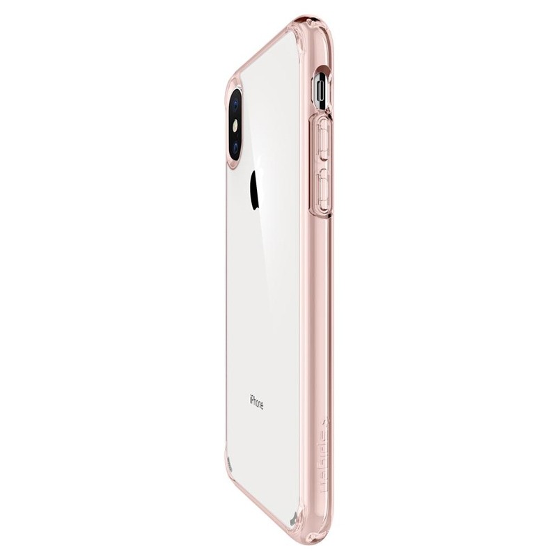 Spigen Ultra Hybrid iPhone XS Max Hoesje roze / transparant 02