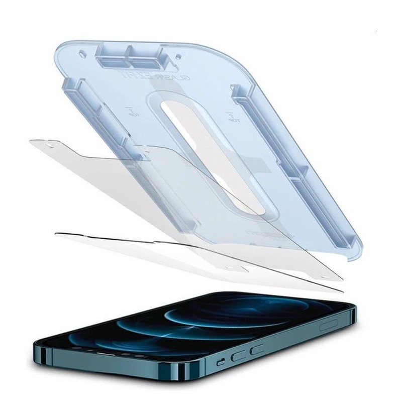 Spigen EZ Fit Glas.tR Protector 2-Pack iPhone 12 Pro Max 6.7 inch 01