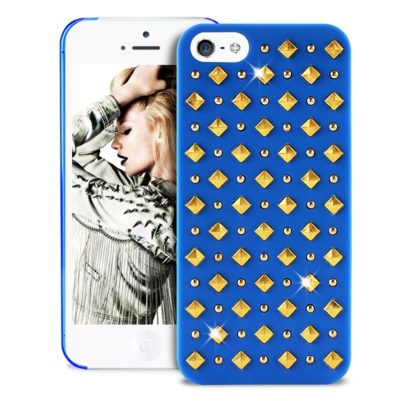Puro Studs Backcover iPhone 5/5S Blue - 3