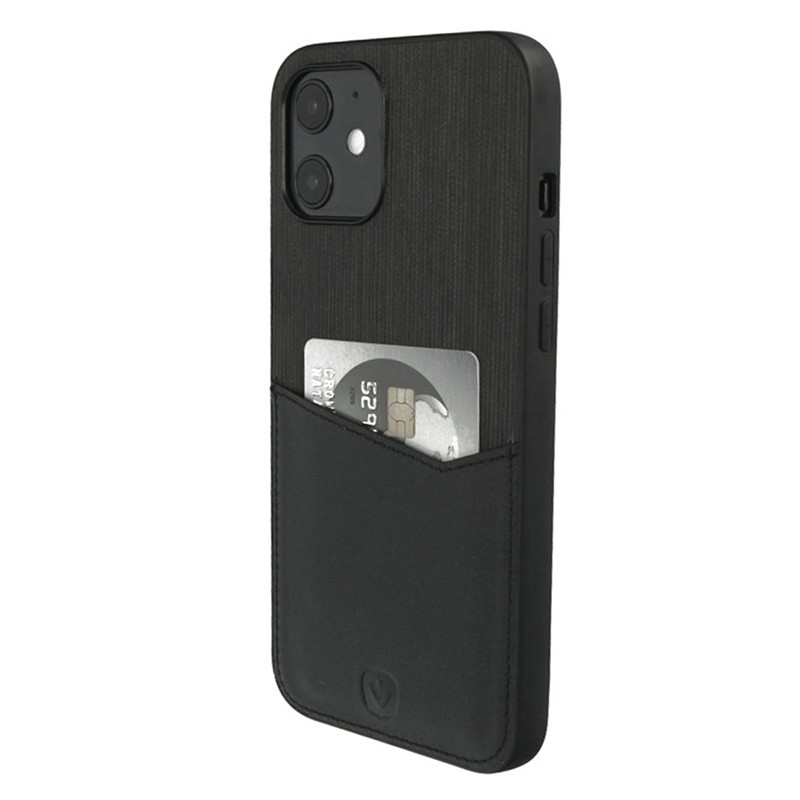 Valenta - Back Cover Card Slot iPhone 12 Mini 5.4 inch Zwart 05