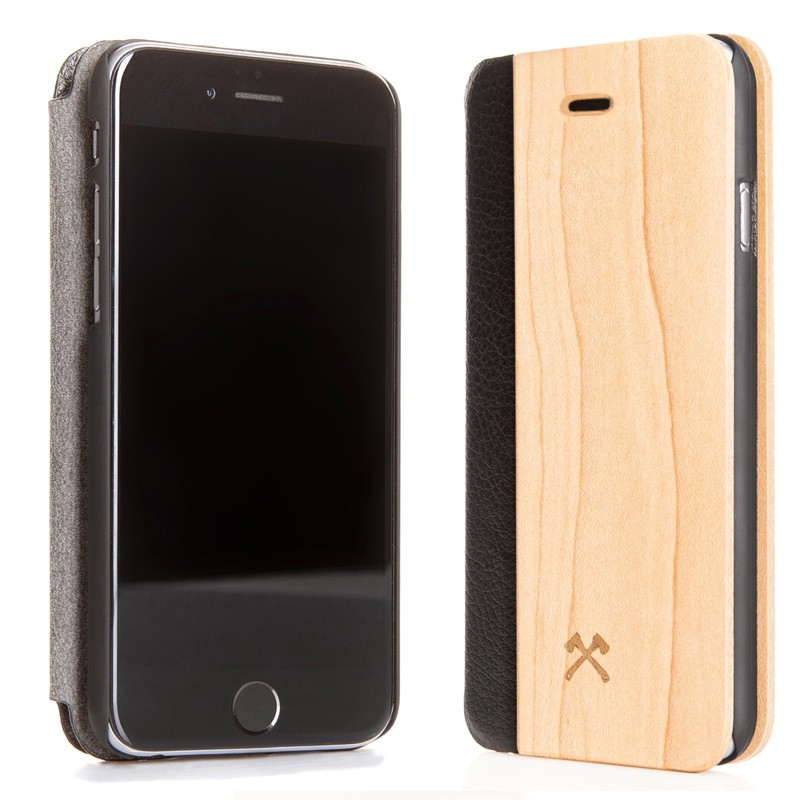 Woodcessories - EcoCase FlipCover iPhone 7 Plus Maple 02
