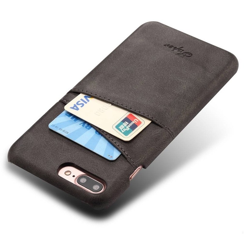 Mobiq Leather Snap On Wallet iPhone 8 Plus/7 Plus Zwart - 3