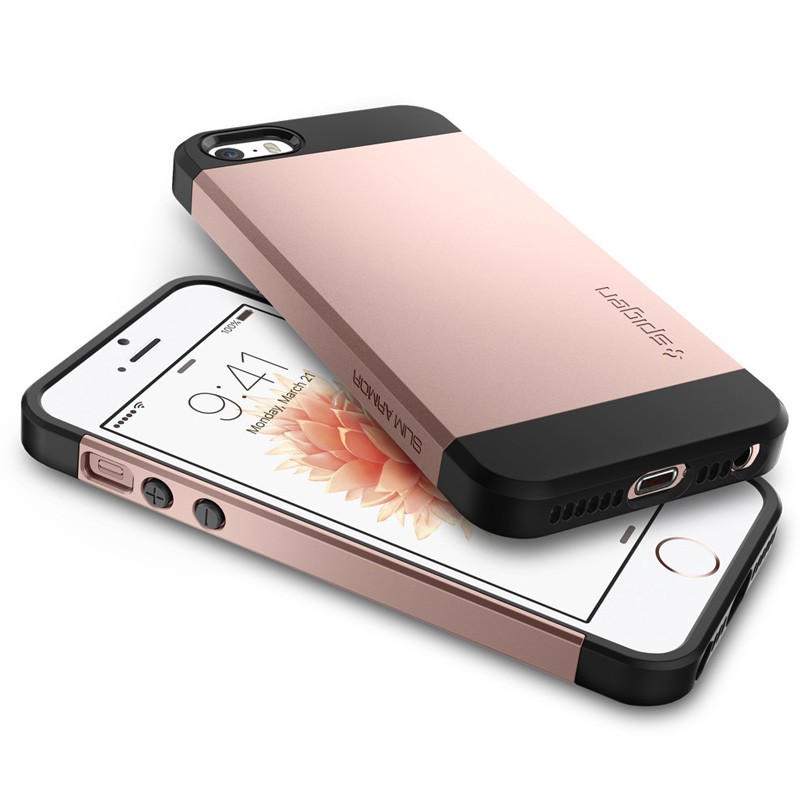Spigen Slim Armor Case iPhone SE / 5S / 5 Rose Gold - 3