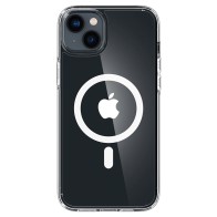 Spigen Ultra Hybrid Magsafe iPhone 14 Hoesje Wit / transparant 01