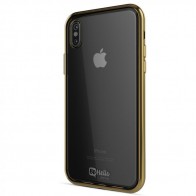 BeHello Gel Case Chrome Edge iPhone X Goud Zwart 01
