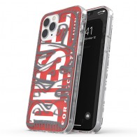 Diesel Snap Case Clear iPhone 12 / 12 Pro 6.1 clear red white 01