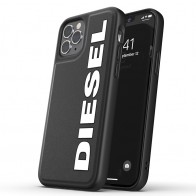 Diesel Moulded Case iPhone 12 Pro Max zwart/wit logo 01