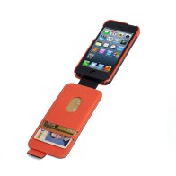 Kensington Flip Wallet iPhone 5 (Black Orange) 01