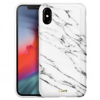 LAUT Huex-E iPhone XS Max Hoes Wit Marmer 01