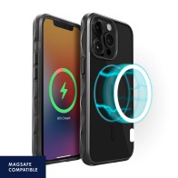 LAUT Crystal Matter Tinted MagSafe Case iPhone 13 Pro Max Zwart 01