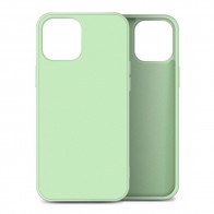 Mobiq Liquid Silicone Case iPhone 12 Mini Groen - 1