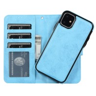 Mobiq Magnetische 2-in-1 Wallet Case iPhone 11 Pro Lichtblauw - 1