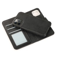 Mobiq Magnetische 2-in-1 Wallet Case iPhone 12 Pro Max Zwart - 1