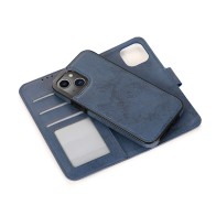 xMobiq - Magnetische 2-in-1 Wallet Case iPhone 14 donkerblauw 01