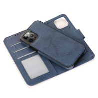 Mobiq - Magnetische 2-in-1 Wallet Case iPhone 14 Pro donkerblauw 01