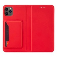 Mobiq Magnetic Fashion Wallet Case iPhone 12 Pro Max Rood - 1