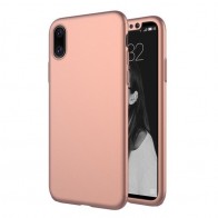 Mobiq 360 Graden Hoesje iPhone XR Roze 01