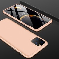 Mobiq 360 Graden Hoesje iPhone 12 / 12 Pro Goud - 1