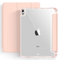 Mobiq Clear Back Folio Hoes iPad 2022 10.9 inch Roze - 1