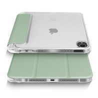 Mobiq Clear Back Folio iPad Mini 6 Mintgroen/transparant - 1