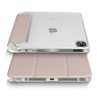 Mobiq Clear Back Folio iPad Mini 6 Roze/transparant - 1