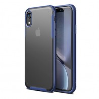 Mobiq - Clear Hybrid Case iPhone XR Blauw - 1