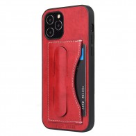 Mobiq Leather Click Stand Case iPhone 12 Pro Max Rood - 1