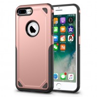 Mobiq Extra Beschermend Hoesje iPhone 8 Plus/7 Plus Roze - 1