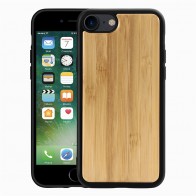 Mobiq Houten Hoesje iPhone SE (2020)/8/7 Bamboe - 1