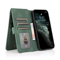 Mobiq Lederen Wallet Hoesje iPhone 14 Pro Groen 01