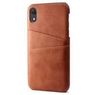 Mobiq Leather Snap On Wallet iPhone XS Max Donkerbruin 01