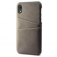 Mobiq Leather Snap On Wallet iPhone XS Max Grijs 01