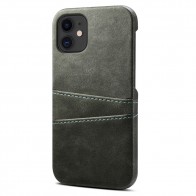 Mobiq Leather Snap On Wallet iPhone 13 Pro Grijs - 1