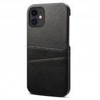 Mobiq Leather Snap On Wallet iPhone 13 Zwart - 1